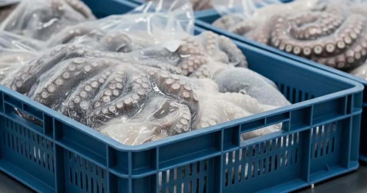 Cadena de frío y conservación del pulpo